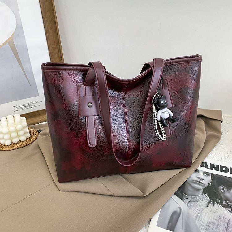 Vintage Leather Tote Bag